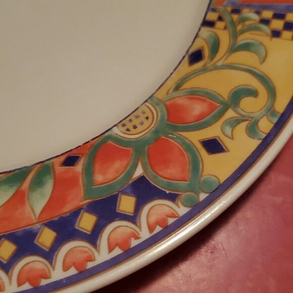 Lynns Stoneware Savanna Rim Dinner Plate 10 5/8" - Picture 5 of 7